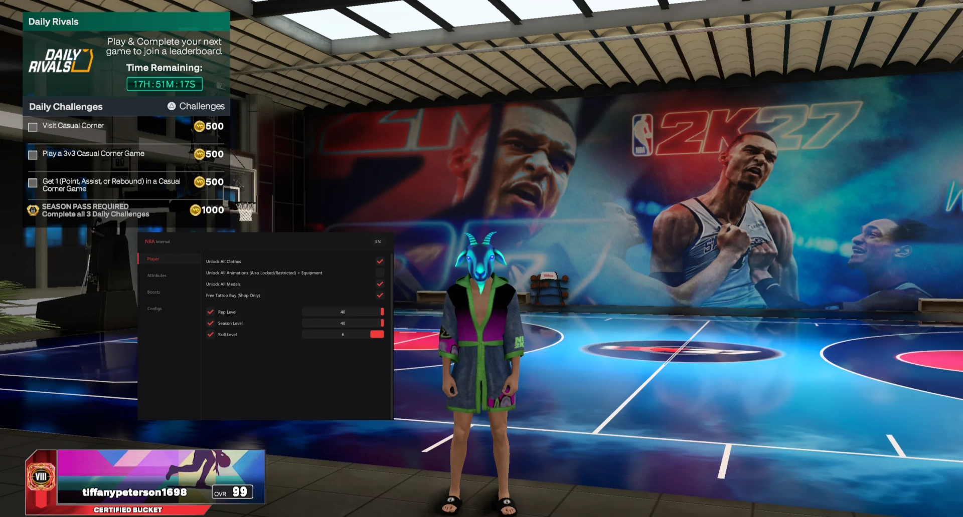 Akuma: NBA 2K27 Internal Cheat